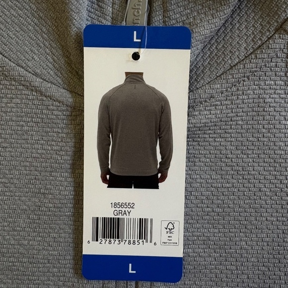 Bench Urbanwear Full Zip Jacket, Moisture Wicking, Gray, Large, NWT - Picture 4 of 16